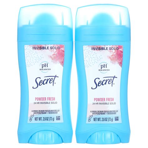Secret Invisible Solid Women's Antiperspirant and Deodorant, Powder ...