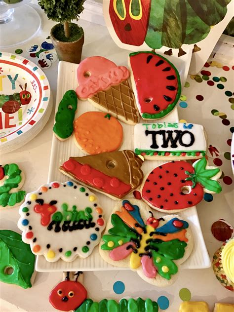 The Very Hungry Caterpillar Eric Carle birthday party ideas Sugar ...