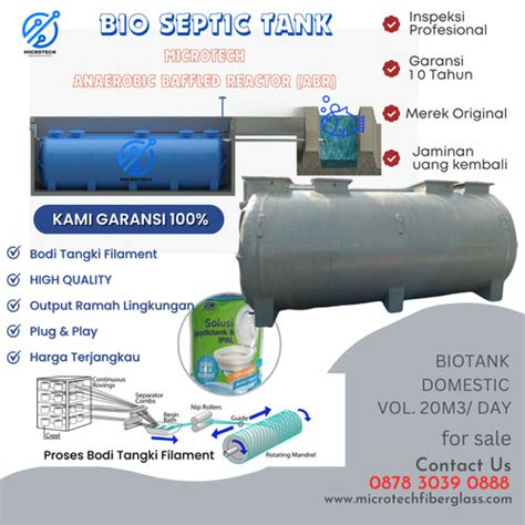 Jual Bio Septic Tank Microtech Volume 20 Kubik Untuk Gedung Perkantoran ...