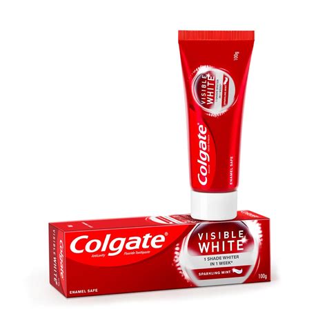 Colgate Visible White Teeth Whitening Toothpaste, 100gm – ClickOnCare