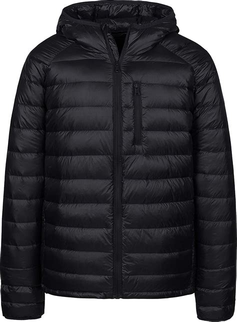 Wantdo Men's Packable Puffer Jacket Insulated Down Coat Lightweight ...