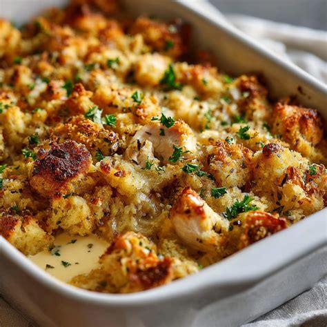 Chicken & Stuffing Bake Recipe - Cooking Circuit