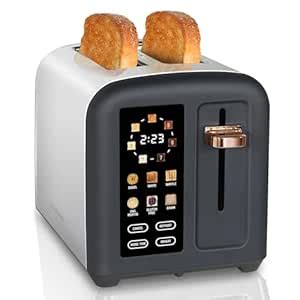 Buy SEEDEEM 2 Slice Toaster, Stainless Steel Toaster with LCD Touch ...