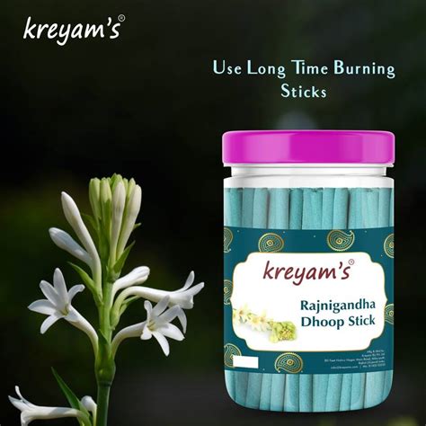 Kreyam's Rajnigandha Dhoop Stick 100 Gm Agarbati Dhoop Sticks Dhoop ...