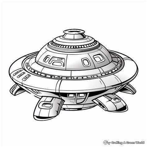 Image result for Alien Spaceship Coloring Pages