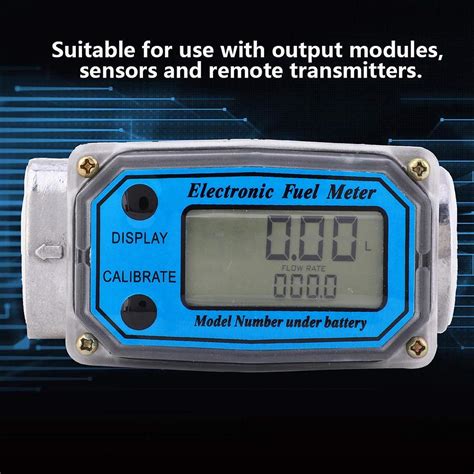 Digital Flow Meter Diesel Fuel Flowmeter High Accuracy 1-Inch NPT ...