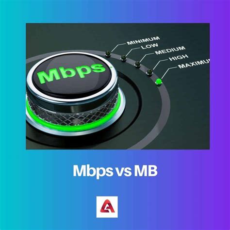 Mbps vs MB: diferencia y comparación