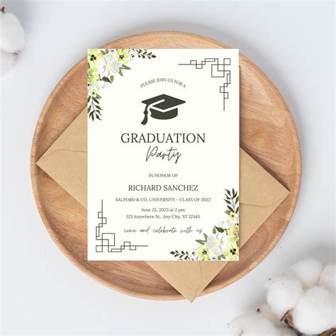 Image result for Examples of Graduation Invitation Cards