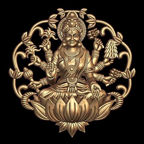 Dhanalaxmi 3D Model for Jewelry - Exquisite Pendant Design