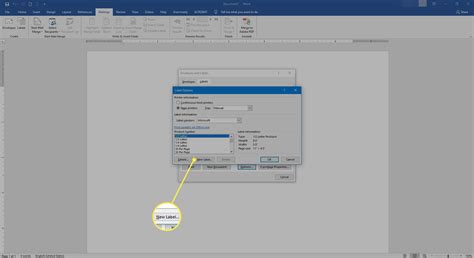 Image result for How to Type Labels in Word