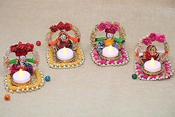 Buy JH Gallery Recycled Material Rajasthani Raja Rani Puppet/Dolls ...