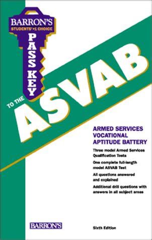 Buy Pass Key to the Asvab: Armed Services Vocational Aptitude Battery ...