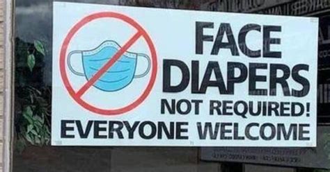 Restaurant Goes Viral For 'Face Diapers Not Required' Mask Policy