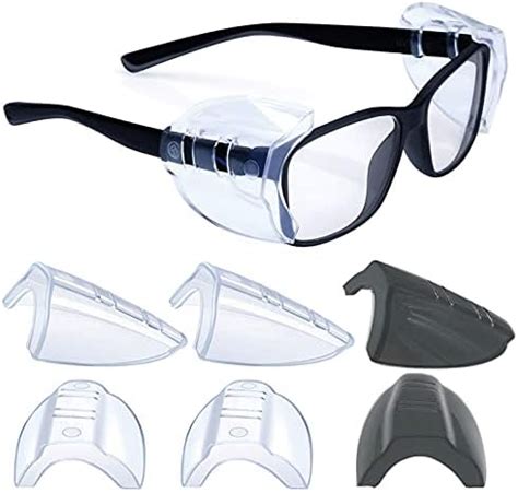 3 Pairs Glasses Side Shields, Slip on Side Shields, Fits Small to ...