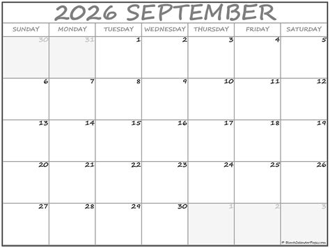 September 2026 calendar | free printable calendars