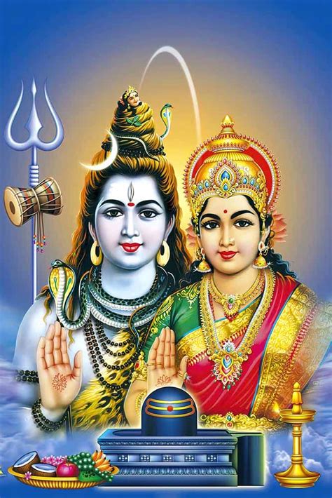 wallpics® Lord Mahadev With Goddess Parvati Mata Religious Waterproof ...