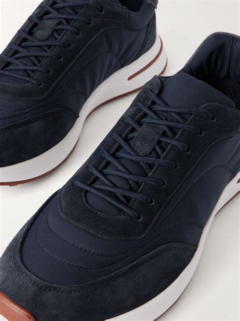 LORO PIANA Weekend Walk Storm System® Suede-Trimmed Shell Sneakers for ...