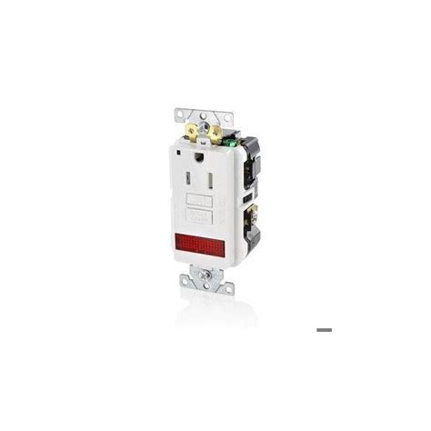 Leviton SmartlockPro GFCI 15A TR Pilot White GFPL1-PLW | Zoro