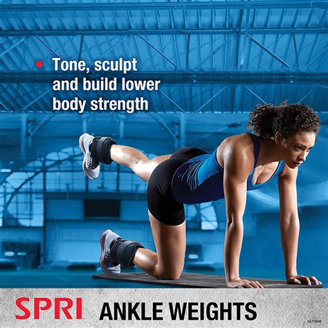 Buy SPRI Adjustable Ankle Weights - Walking Weights for Strength ...