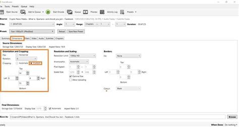 Image result for Crop Video Using Hand Brake