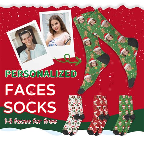 Custom Christmas Socks, Custom Photo Socks, Christmas Socks ...