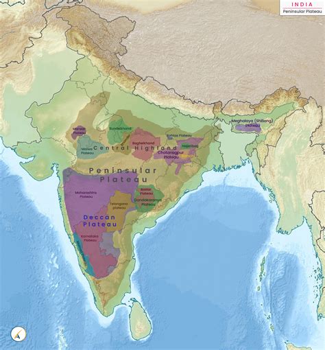 Indian Peninsula Map Holocene Regional Scale Behavior Of The Rivers Of