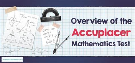 Image result for Accuplacer Math Test
