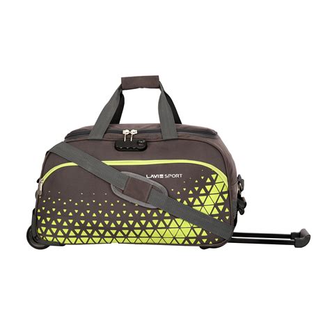 Lavie Sport 53.5 cms Anti-theft Arrow Wheel Duffle Bag | Dk. Grey ...