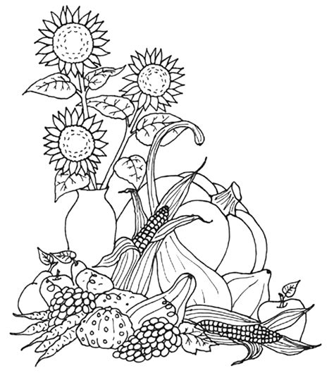 Adult Fall Coloring Pages Free