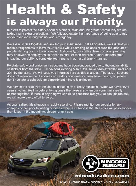 MINOOKA SUBARU - Moosic PA - Hours, Directions, Reviews - Loc8NearMe