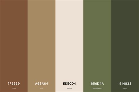 35+ Best Green Color Palettes with Names and Hex Codes ...