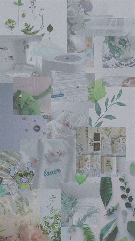 wallpaper aesthetic green pinterest