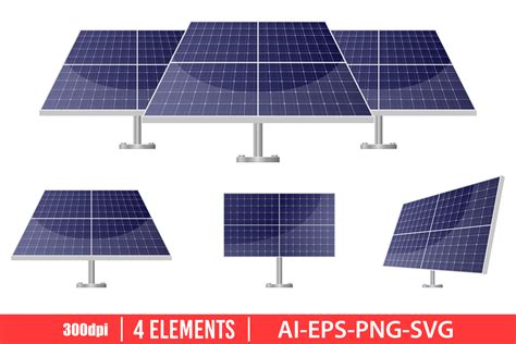 Solar Energy Panels Clipart