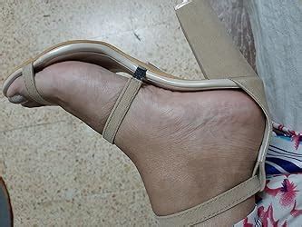 Buy KLAUR MELBOURNE Women's Cream 3.5 Inchs Block Heel Sandal at Amazon.in