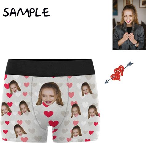 Buy Custom Men's Boxer Briefs Girlfriend Face Hug My Treasure ...