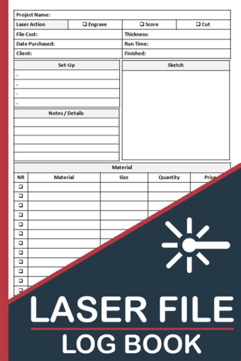 Buy Laser File Log Book: Laser File Project Tracker, Cutter & Laser ...
