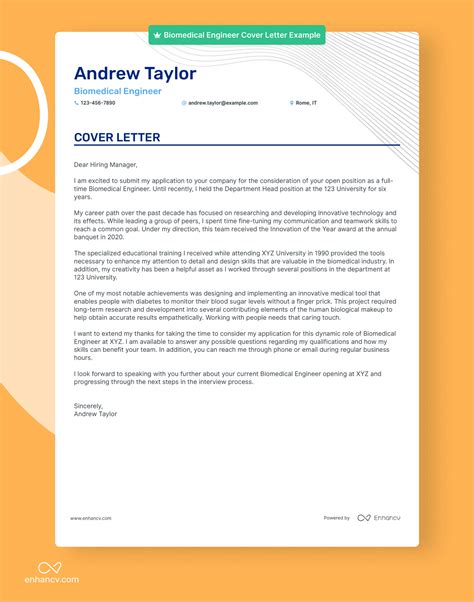 Civil Engineering Internship Cover Letter