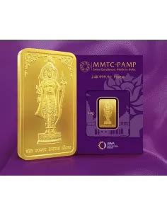 Buy MMTC-PAMP Gold Ingot Bar10 Grams Gold in 24kt 999.9 I CoinBazaar