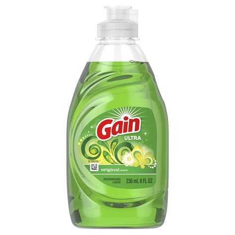 Gain Ultra Dishwashing Liquid Dish Soap, Original, 8 fl oz - Walmart.com