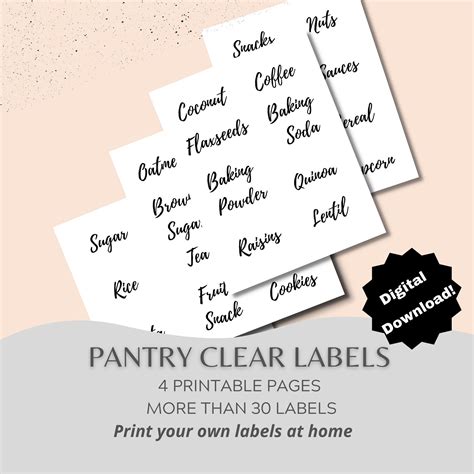 Image result for Clear Printable Labels