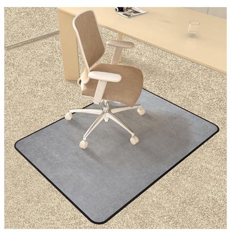Corduroy Heavy Duty Office Chair Mat for Carpet & Hardwood Floors, Tri ...
