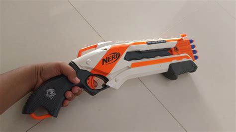 Nerf Rough Cut 2X4 Elite Blaster-8-Dart Capacity|Fires 2 Darts at Once ...