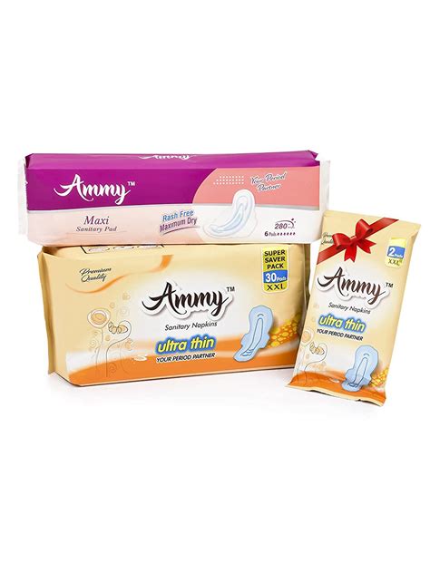 Buy Ammy Set Of 2 (Ultra Thin XXL 30+6 Maxi) will get 2 Sanitary Pads ...