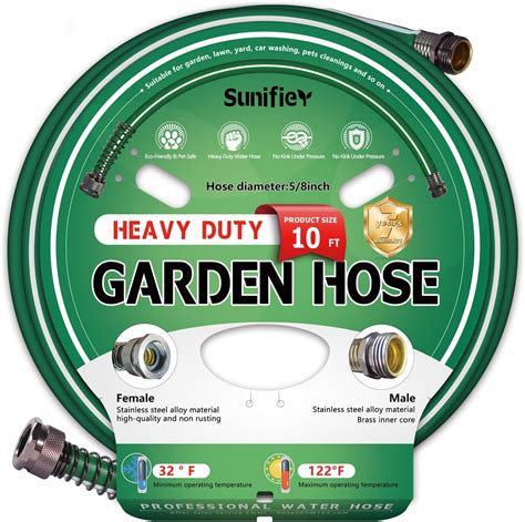 Amazon.com: Sunifier Short Garden Hose 10 ft 15 ft – Outdoor Hybird ...