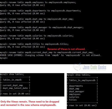 Add Rename Drop in DBMS Query 的图像结果