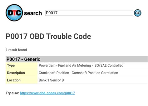 Image result for Colorado Code P0017 Fix