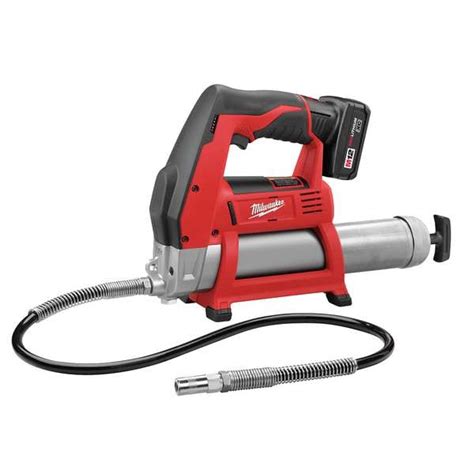 MILWAUKEE M12 Cordless LITHIUM-ION Grease Gun Kit (2446-21XC) | Zoro