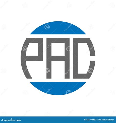 PAC Letter Logo Design on White Background. PAC Creative Initials Circle Logo Concept Stock ...