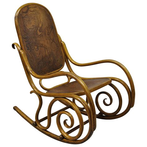 Vintage Thonet Bentwood Rocking Chair at 1stDibs