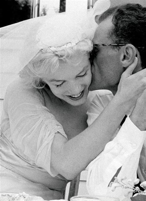 Marilyn Monroe Hugging Arthur Miller